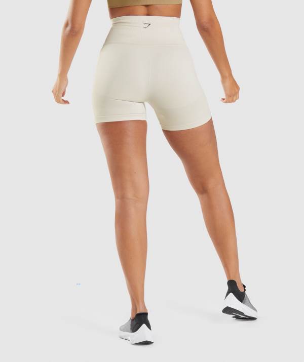 Damske Šortky Gymshark Energy Seamless Biele | TG0438951